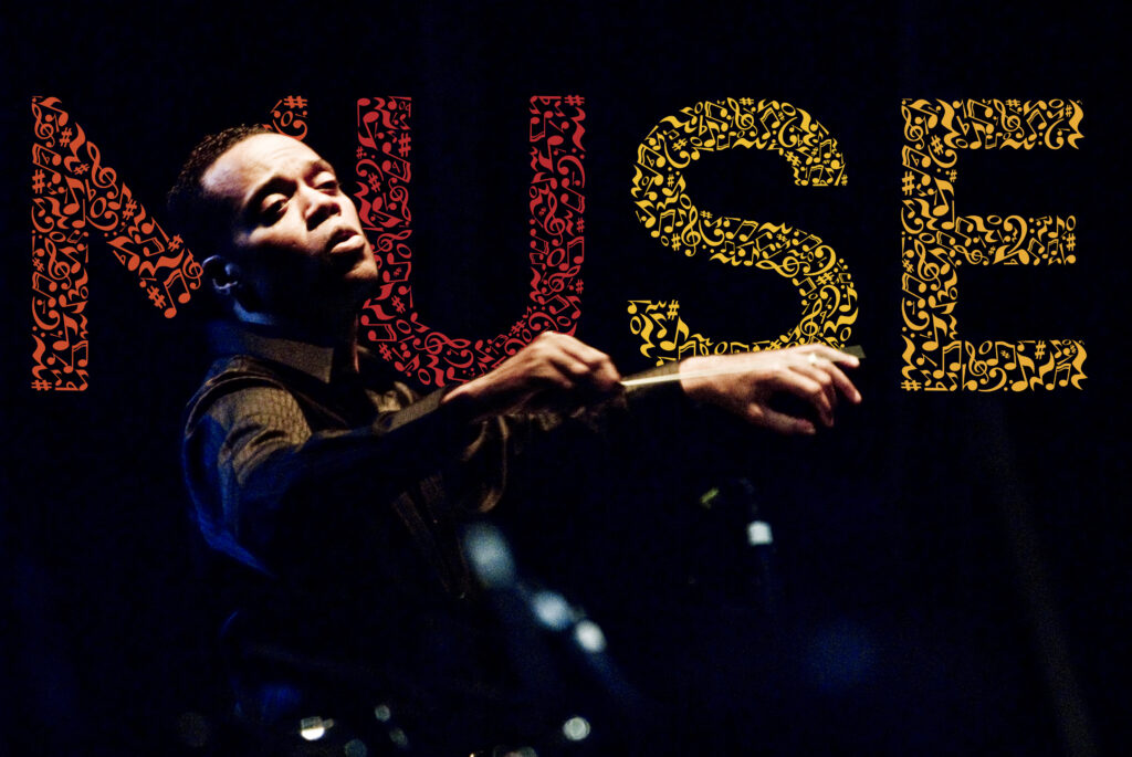 MUSE logo with Darryl Archibald conducting